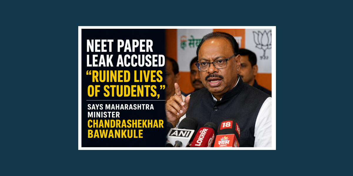 NEET Paper Leak Accused “Ruined Lives of Students,” Says Maharashtra Minister Chandrashekhar Bawankule